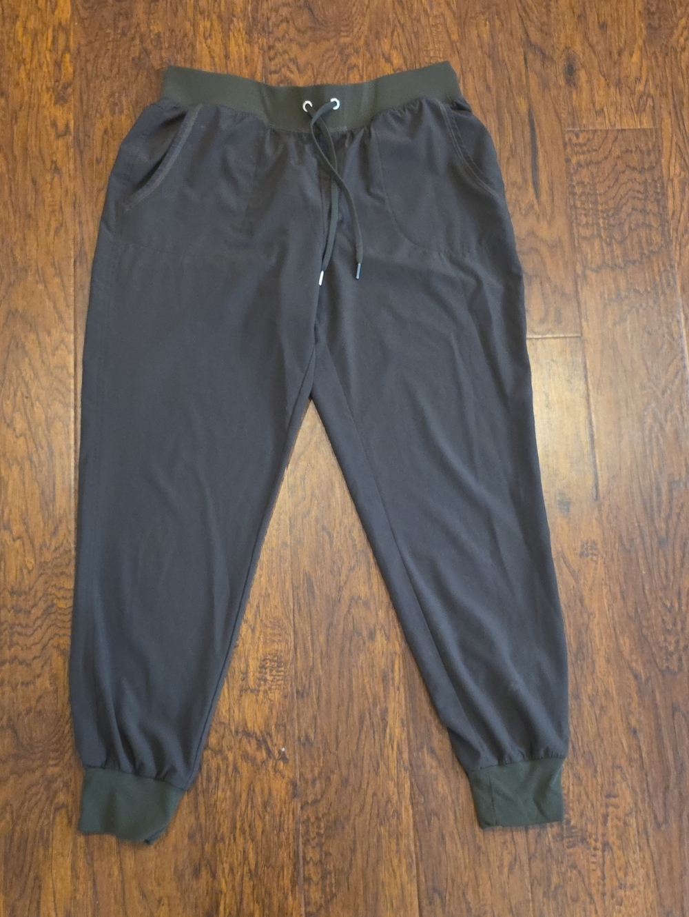Lululemon Dark Green Jogger Pants with Drawstring Waist